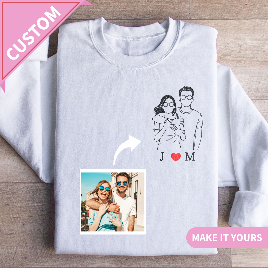 Custom Lover’s Add Your Photo Sweatshirt