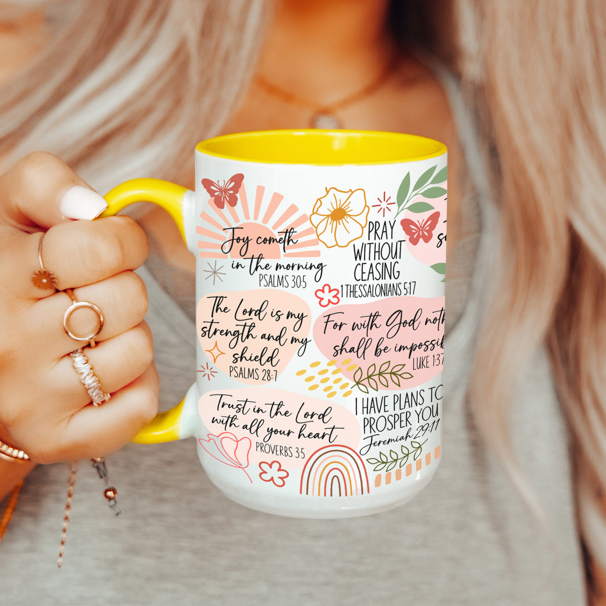 Tasse mit christlichem Bibelvers