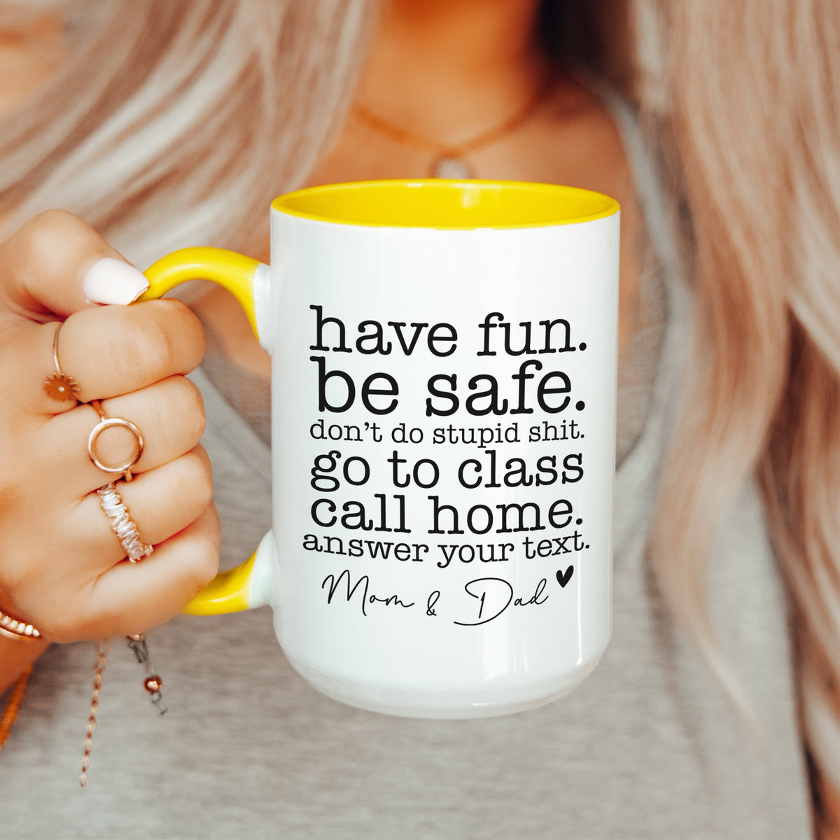 Personalized Have Fun Be Safe Mug