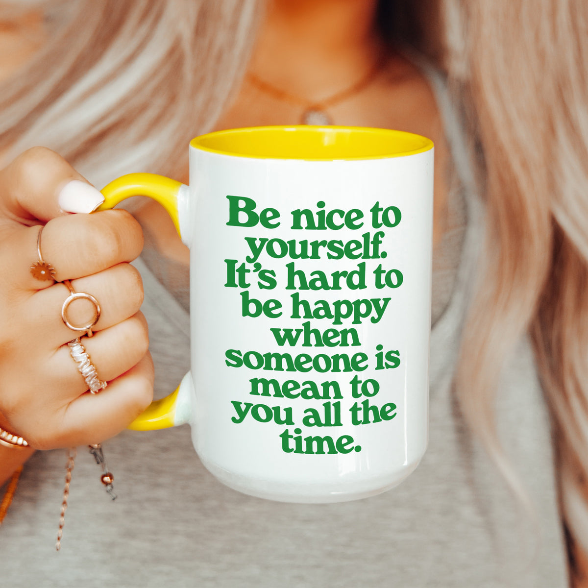 Sei nett zu dir selbst Tasse