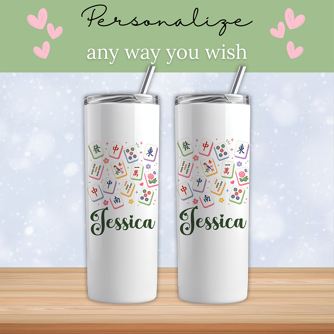 Personalized Mahjong Tumbler