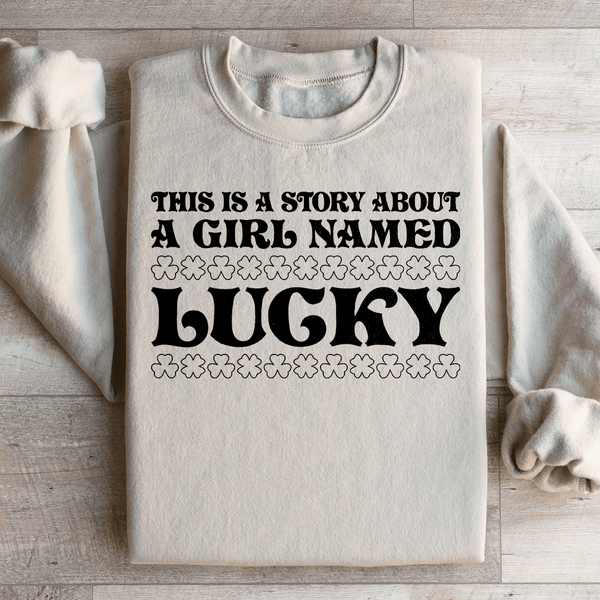 A Girl Named Lucky Sweatshirt Peachy Sunday T-Shirt