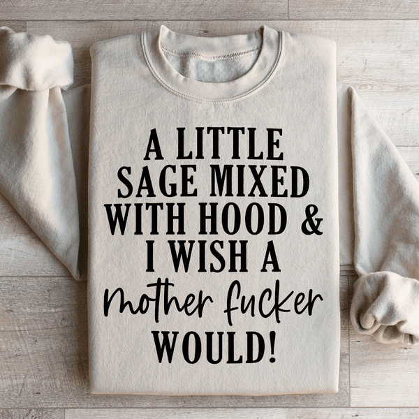 A Little Sage Mixed With Hood Sweatshirt Sand / S Peachy Sunday T-Shirt