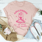 Adulthood It's All Swings And Stumbles Tee Heather Prism Peach / S Peachy Sunday T-Shirt