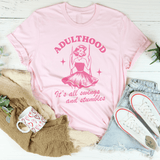 Adulthood It's All Swings And Stumbles Tee Pink / S Peachy Sunday T-Shirt