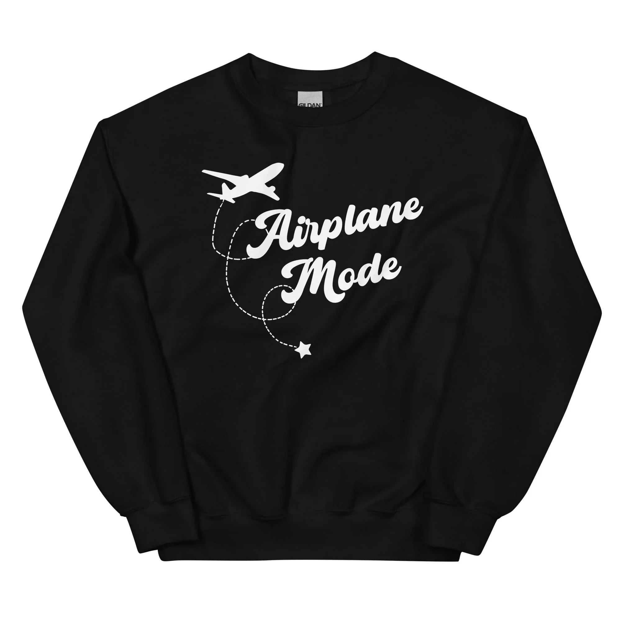 Airplane Mode Sweatshirt Black / S Peachy Sunday T-Shirt