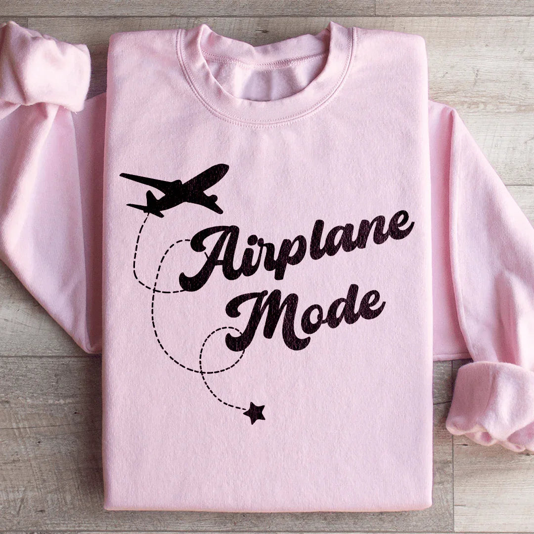 Airplane Mode Sweatshirt Light Pink / S Peachy Sunday T-Shirt
