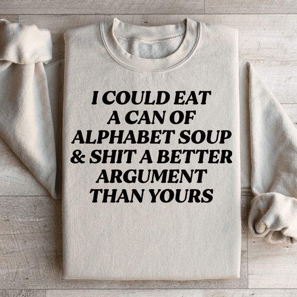 Alphabet Soup Sweatshirt Sand / S Peachy Sunday T-Shirt