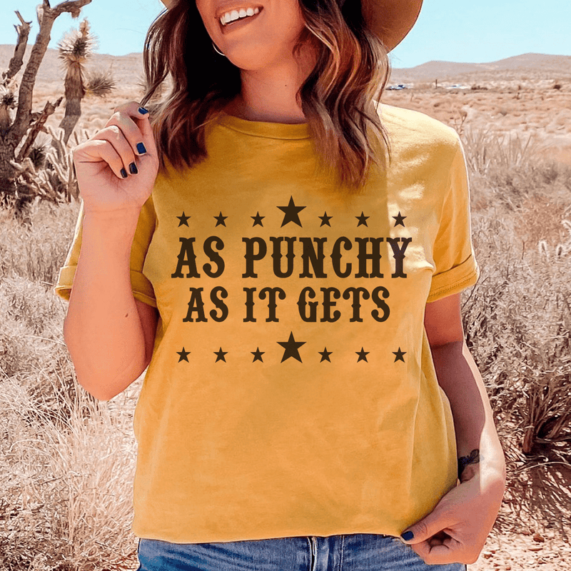 As Punchy As It Gets Tee Mustard / S Peachy Sunday T-Shirt