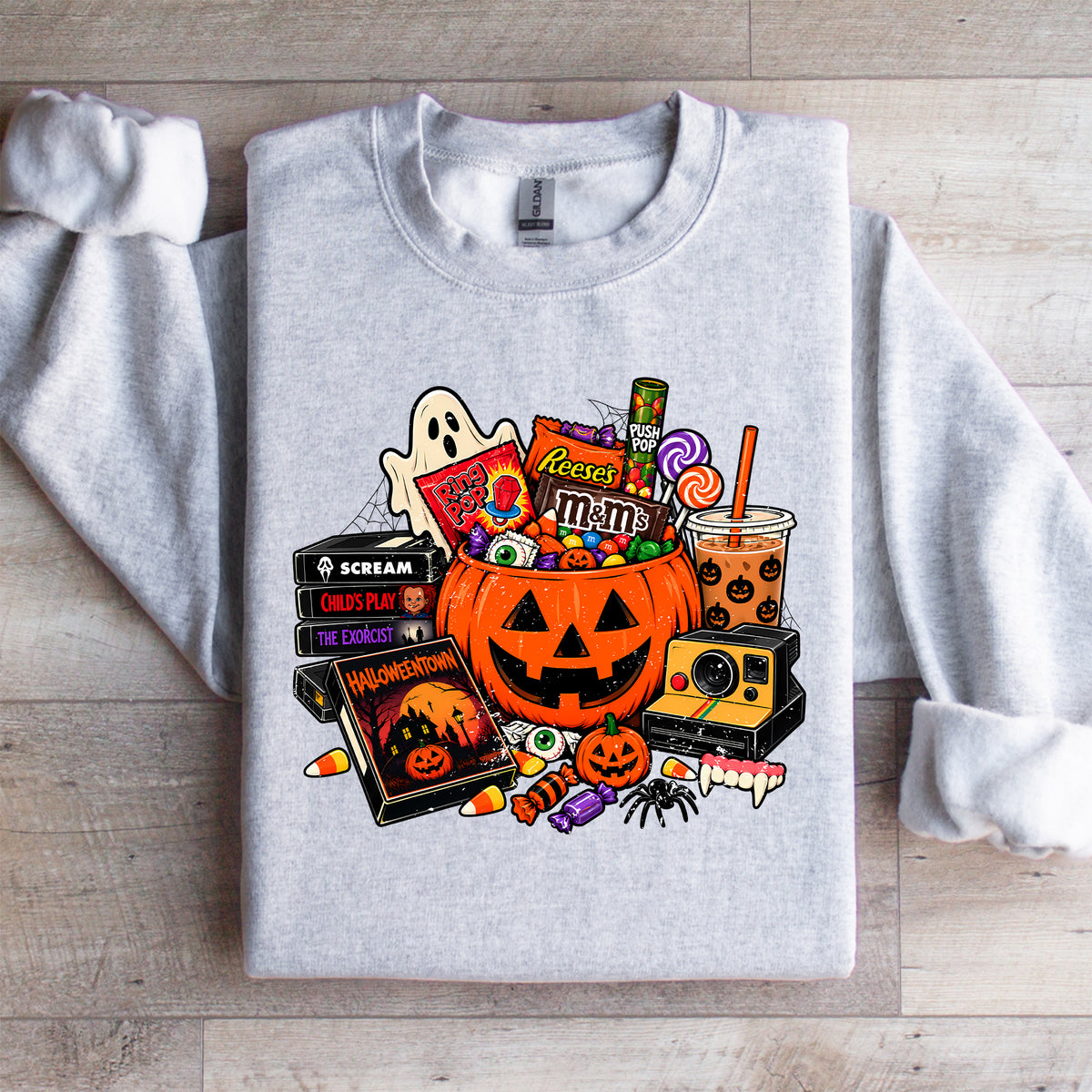 Sudadera retro de Halloween para pedir dulces