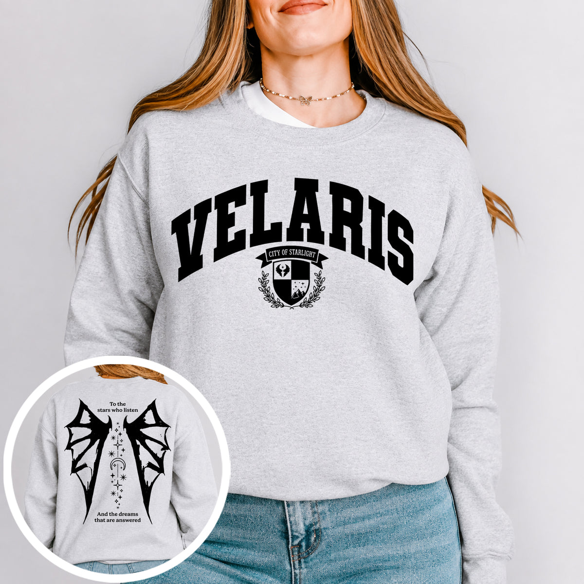 Sudadera Velaris, ciudad de luces estelares