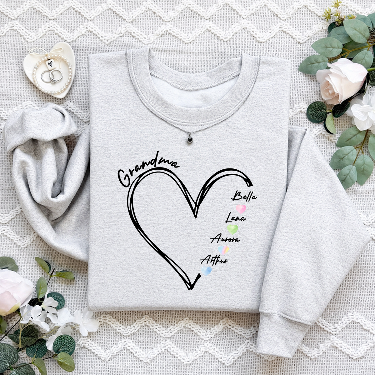 Personalized Grandkids Names Sweatshirt