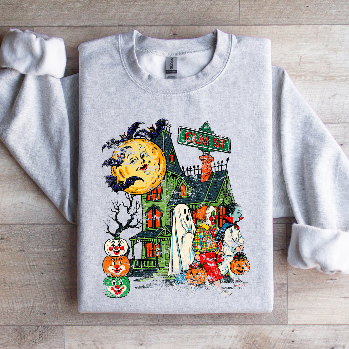 Sudadera retro de Halloween para pedir dulces