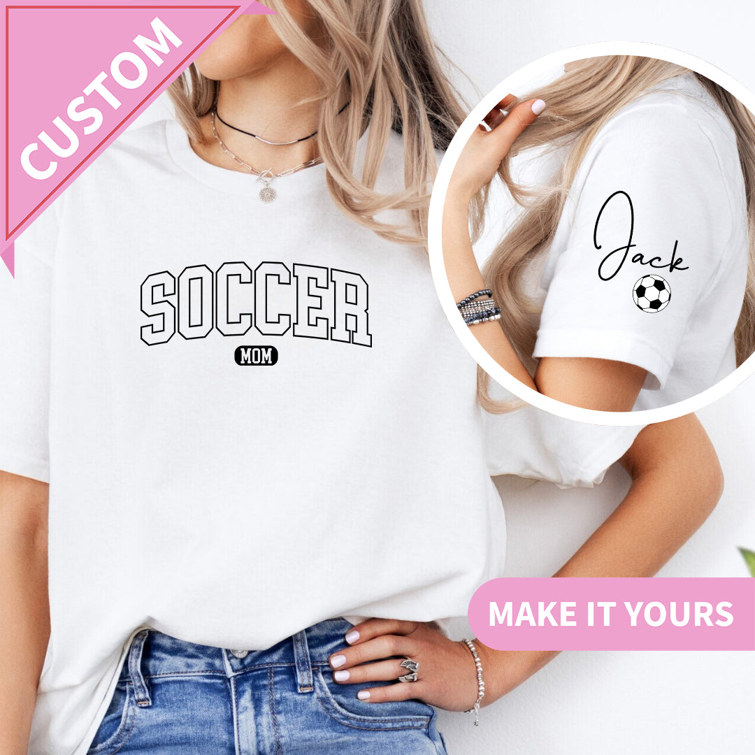 Custom Soccer Mom Game Day Gift Tee
