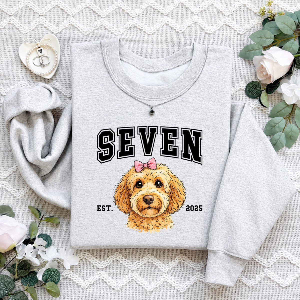 Personalized Dog Face Sweatshirt