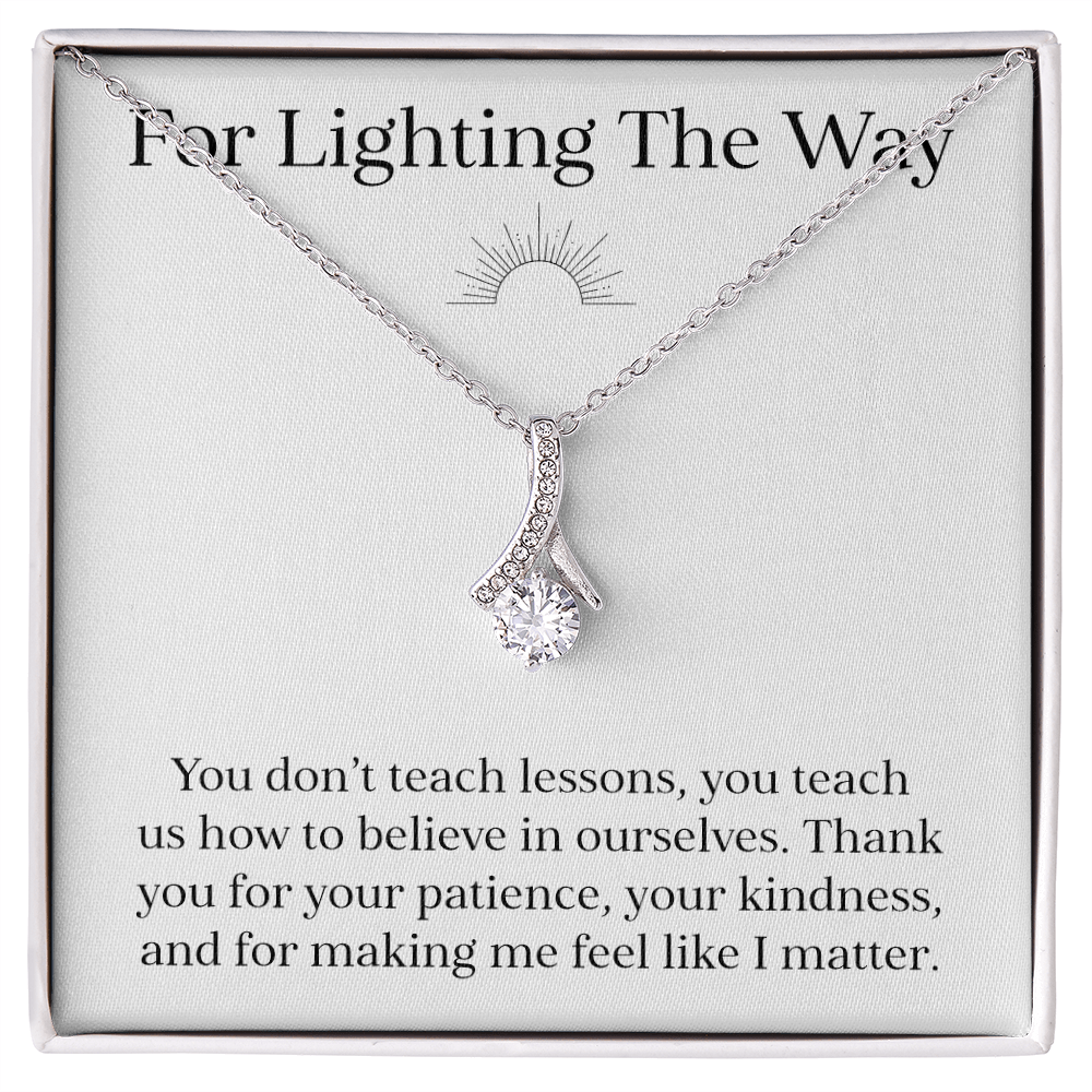 For Lighting The Way Teacher Appreciation Jewelry