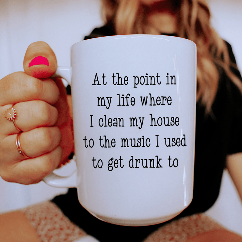 At The Point In My Life Mug 15 oz White / One Size CustomCat Drinkware T-Shirt