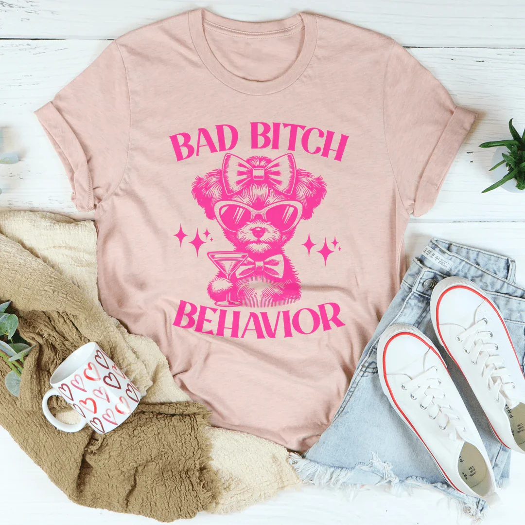 Bad B* Behavior Tee Heather Prism Peach / S Peachy Sunday T-Shirt