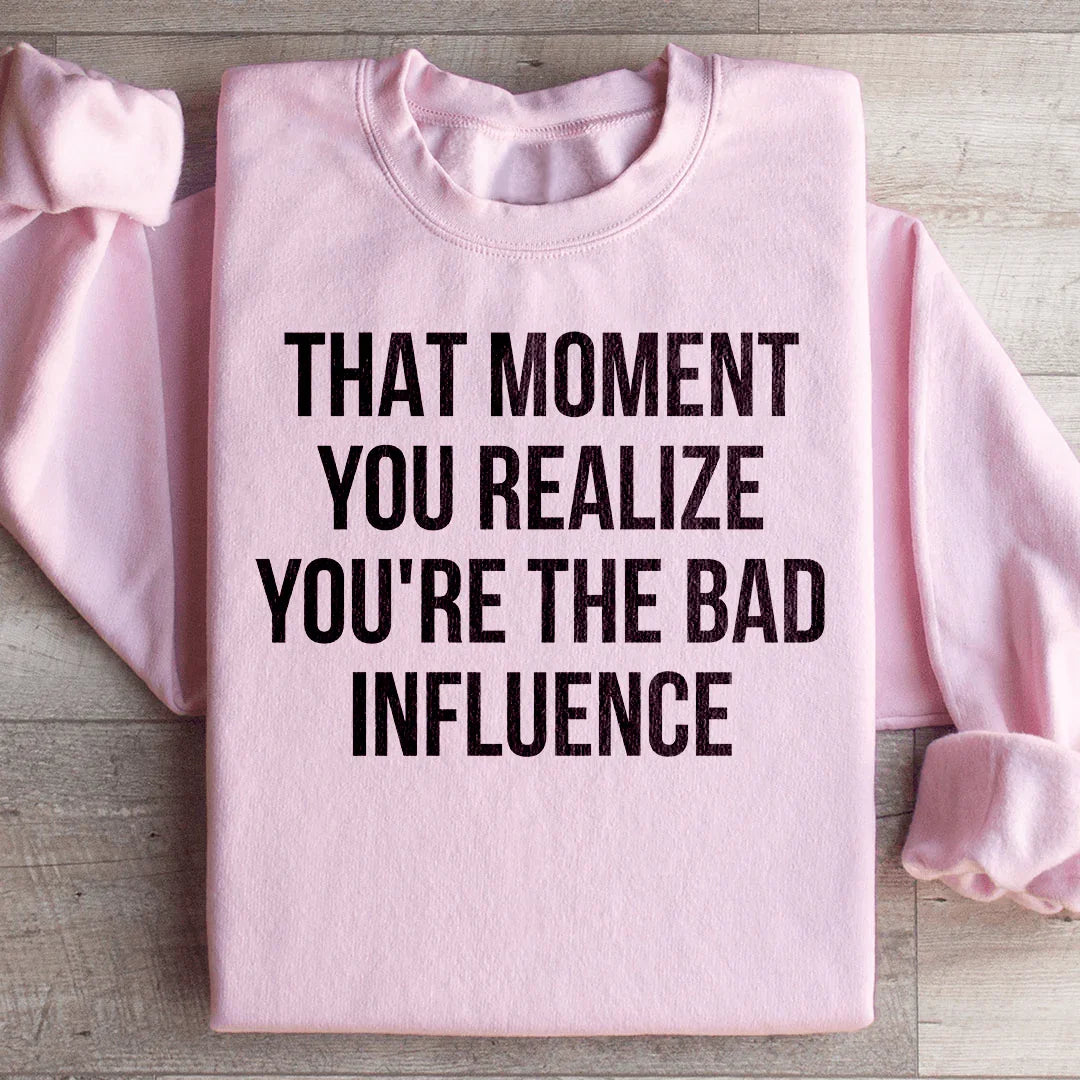 Bad Influence Sweatshirt Light Pink / S Peachy Sunday T-Shirt