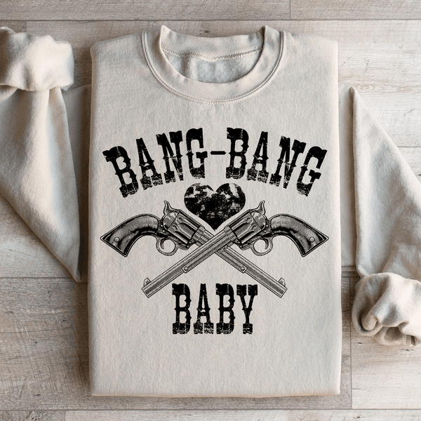 Bang Bang Baby Sweatshirt Sand / S Peachy Sunday T-Shirt