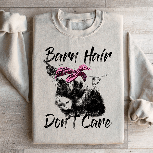 Barn Hair Don't Care Sweatshirt Sand / S Peachy Sunday T-Shirt