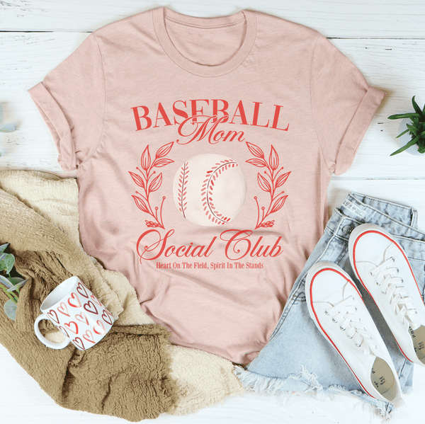 Baseball Mom Social Club Tee Heather Prism Peach / S Peachy Sunday T-Shirt