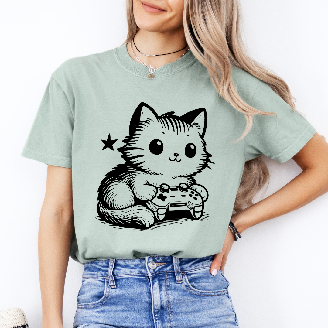 Gamer Cat Tee