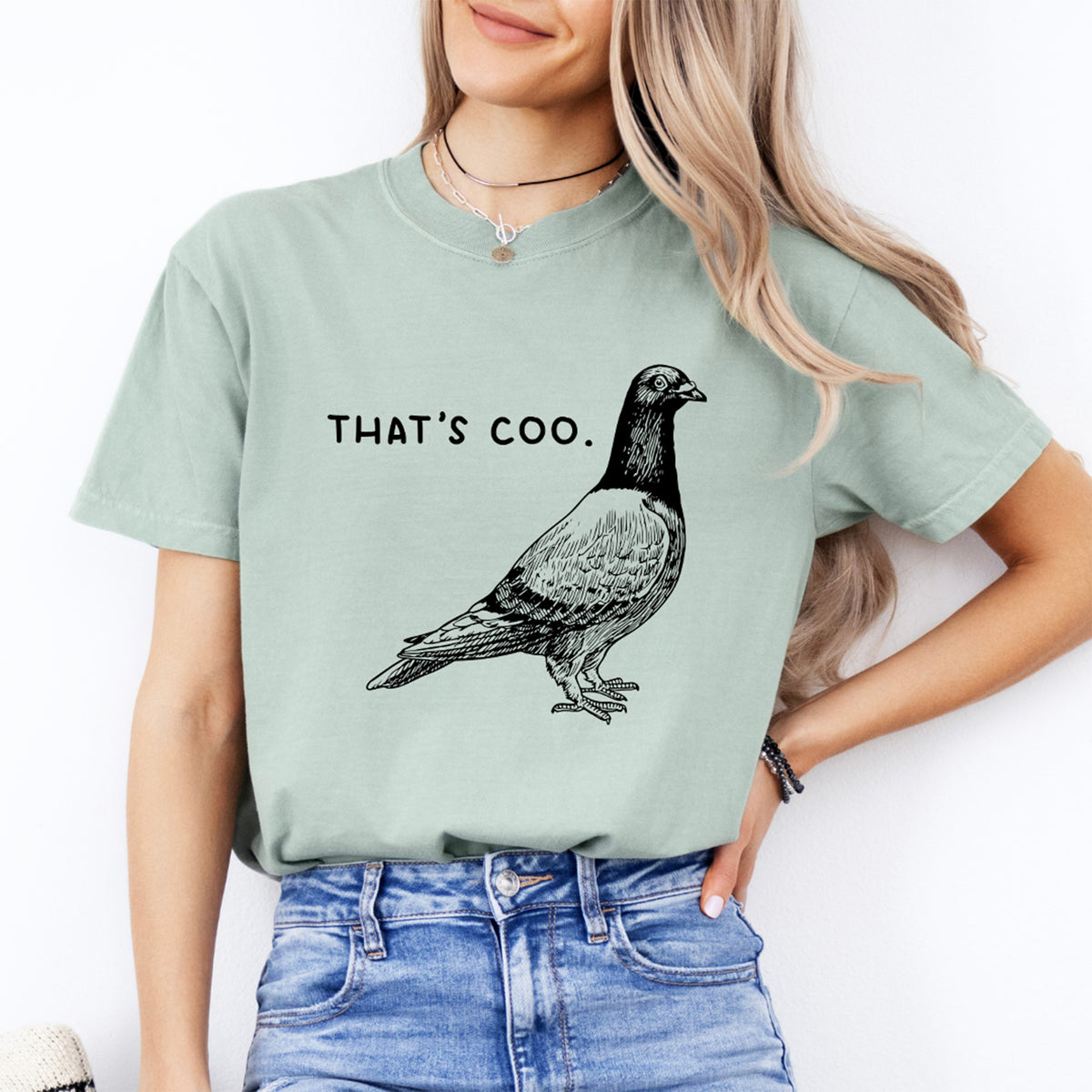 "That's Coo" T-shirt graphique humoristique avec jeu de mots sur les pigeons