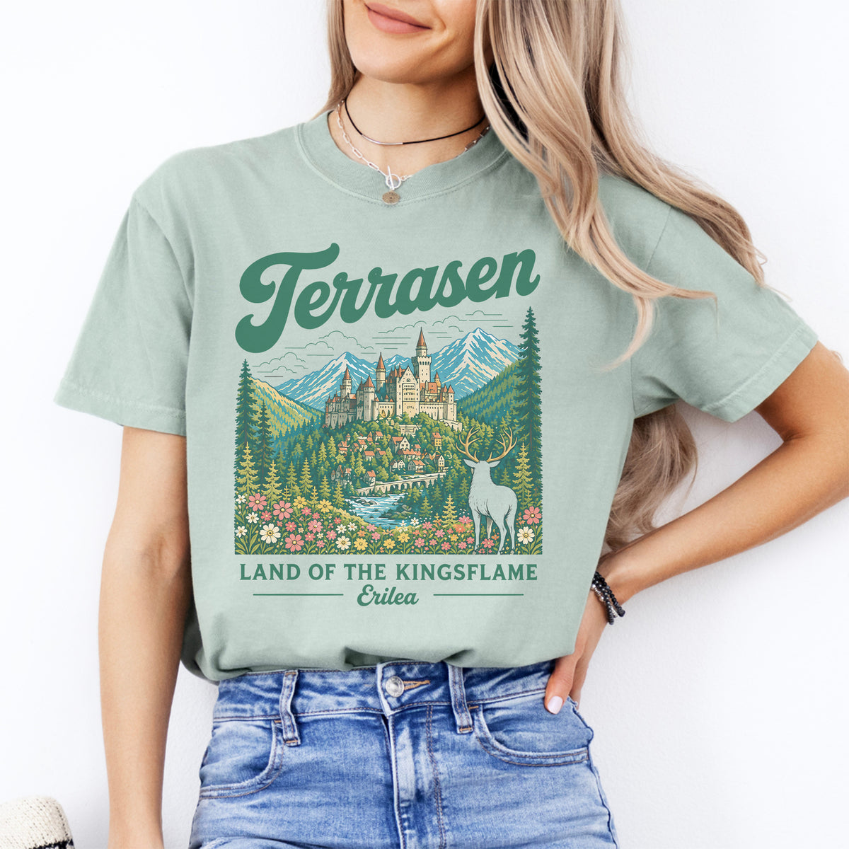 T-shirt Terrasen, terre de la flamme des rois