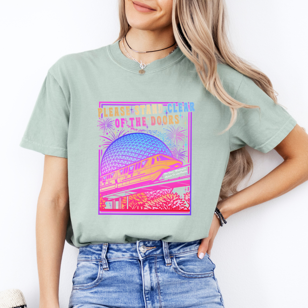 Retro Please Stand Clear of the Doors Tee