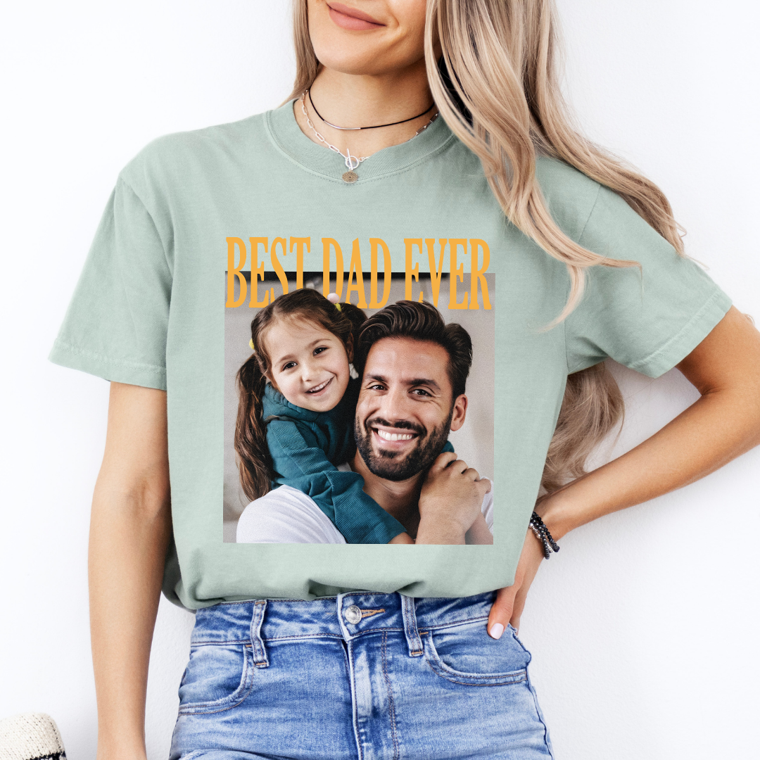 Personalized Best Dad Ever With Photo Tee
