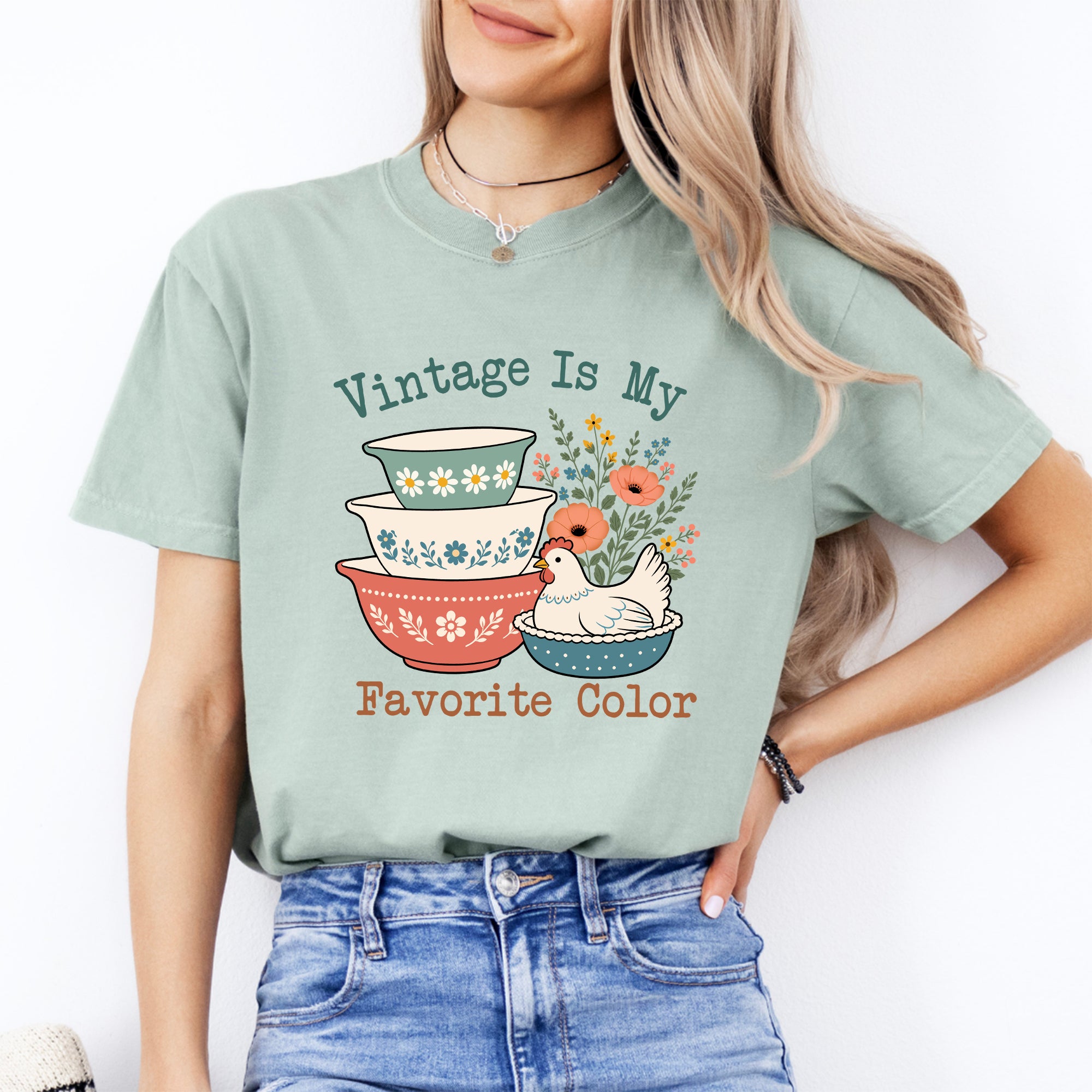 Vintage ist meine Lieblingsfarbe – T-Shirt