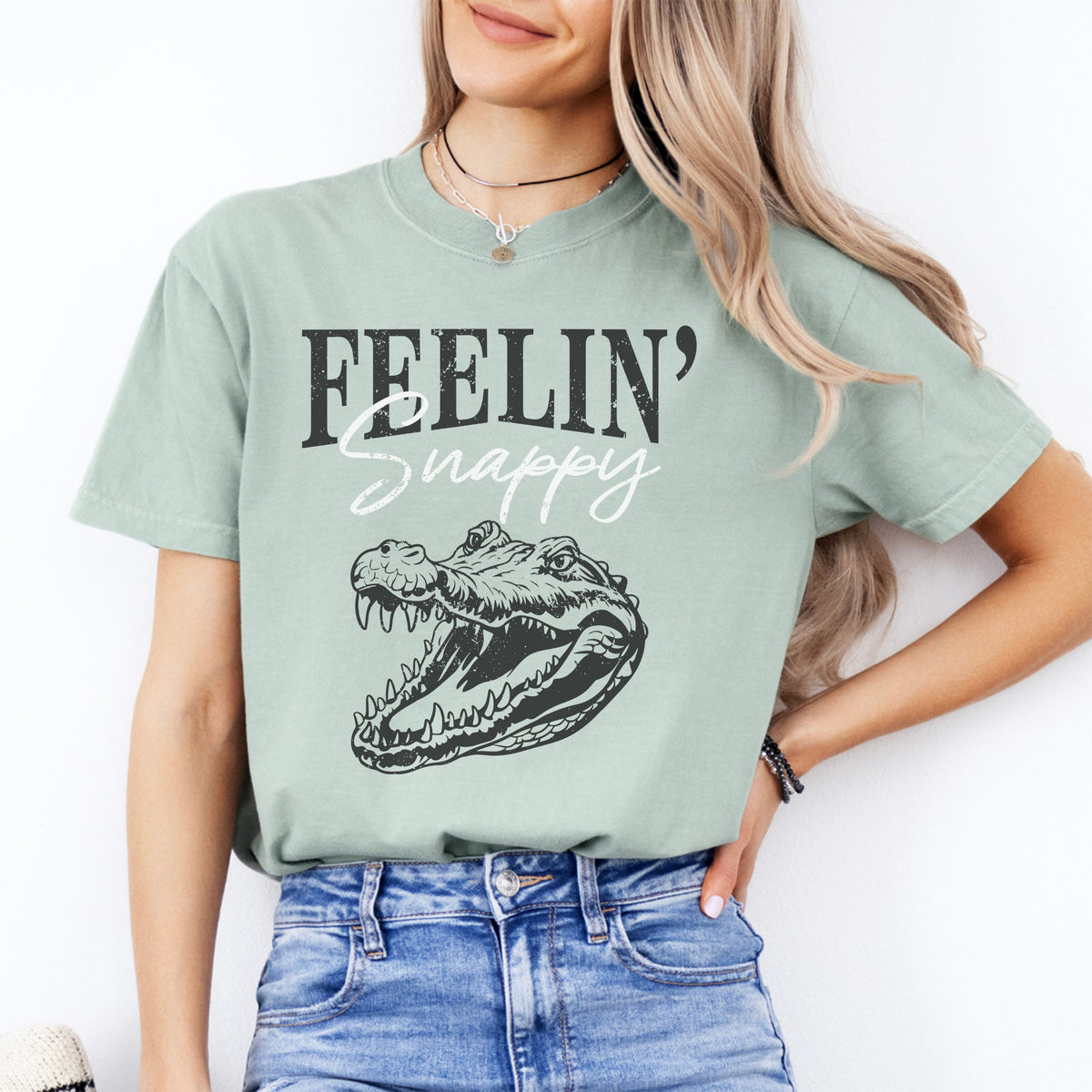 Camiseta de caimán «Me siento de maravilla»