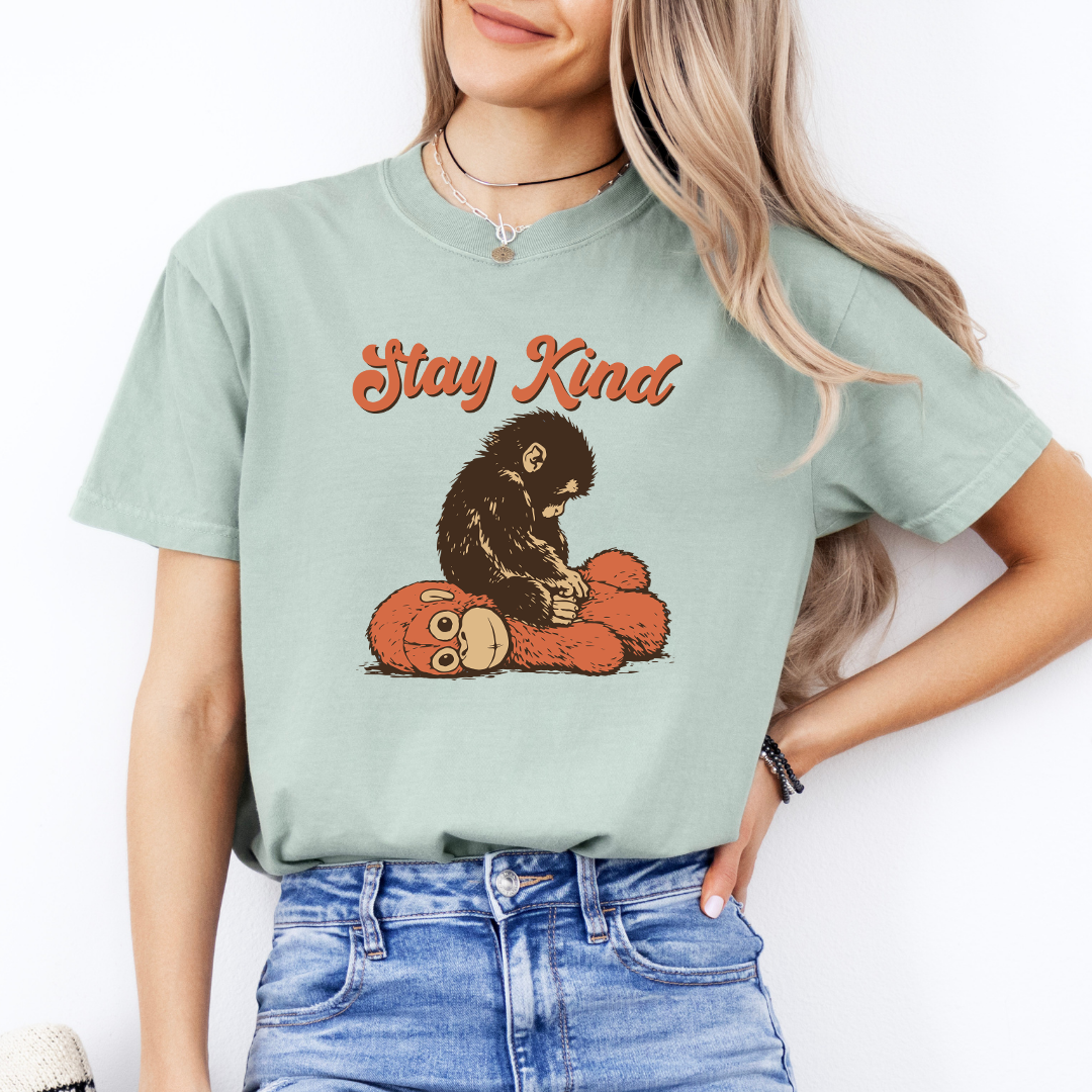 Stay Kind Punch Baby Monkey Tee