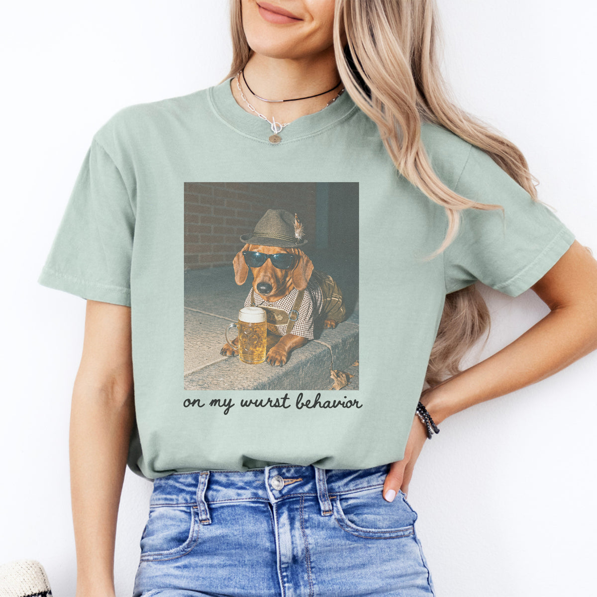 T-shirt personnalisé avec photo de chien pour l’Oktoberfest