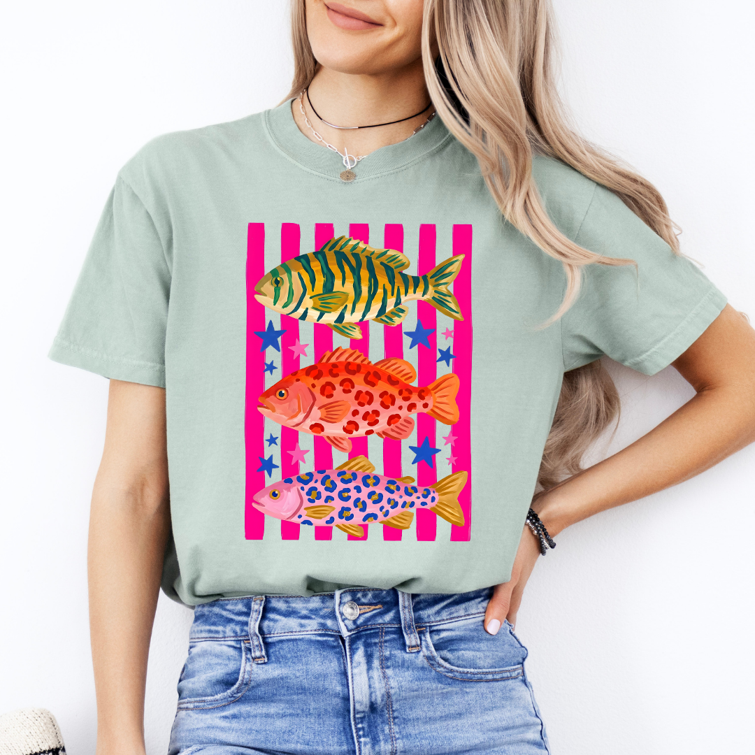 Preppy Fish Graphic Tee