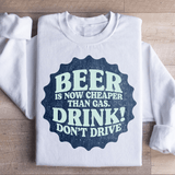 Beer Is Now Cheaper Than Gas Sweatshirt White / S Peachy Sunday T-Shirt