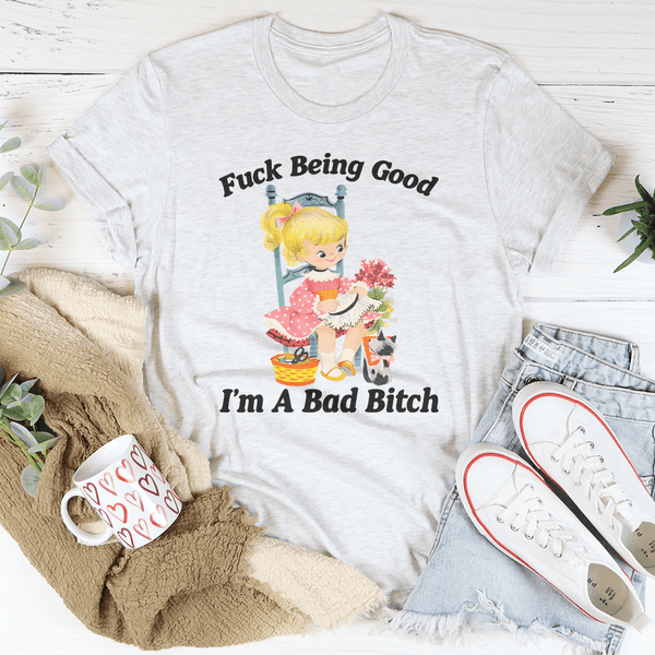 Being Good I’m A Bad Tee Ash / S Peachy Sunday T-Shirt
