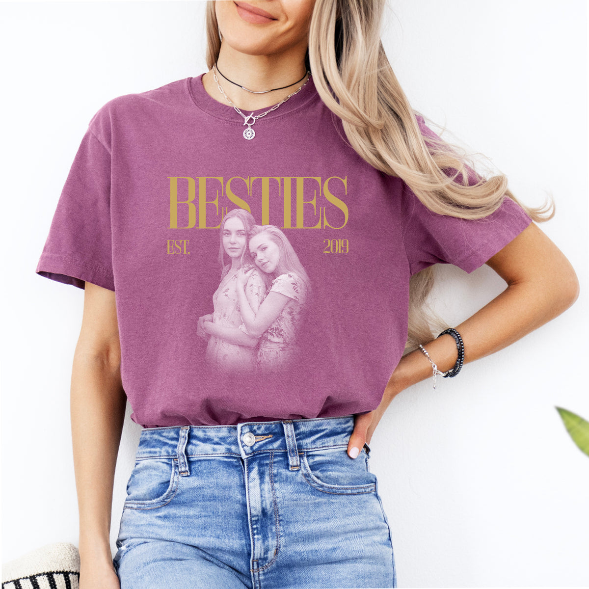 Personalised Bestie Photo Tee