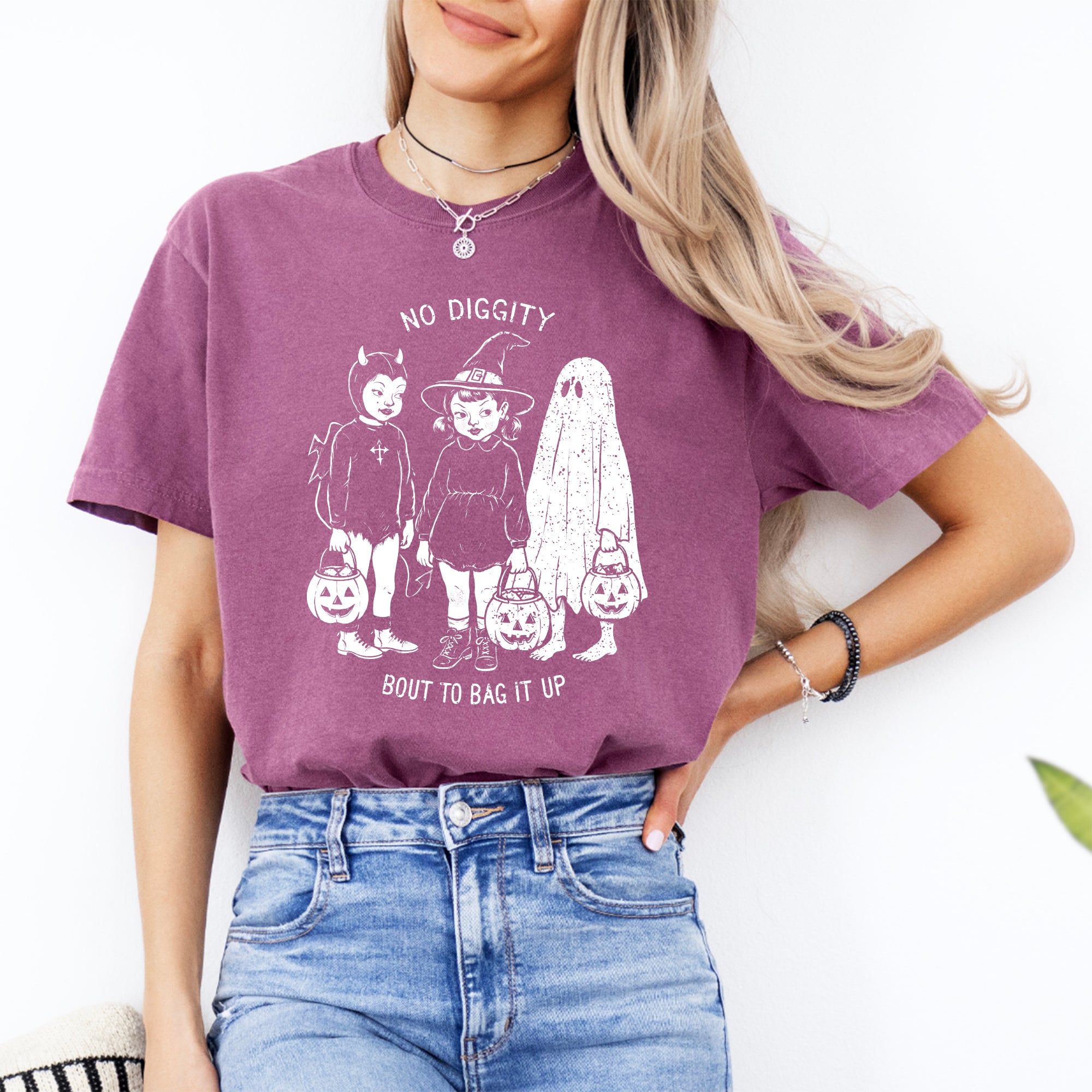 Camiseta de Halloween «No Diggity»
