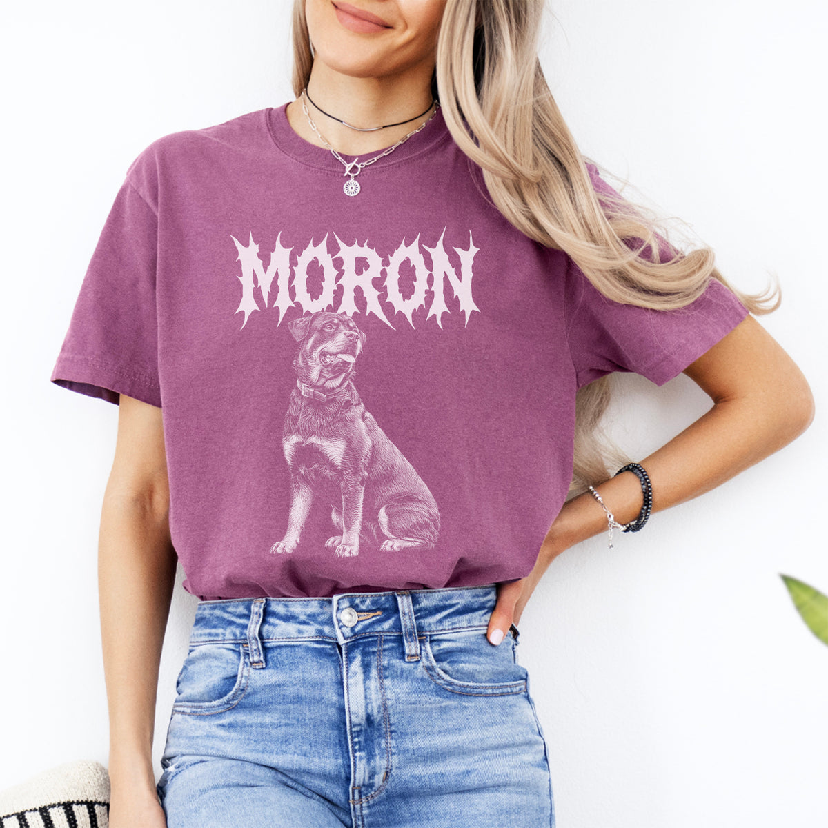 Personlized Gothic Pet Photo And Name Tee