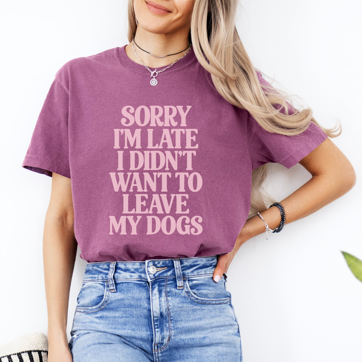 Camiseta «Perdón por llegar tarde»