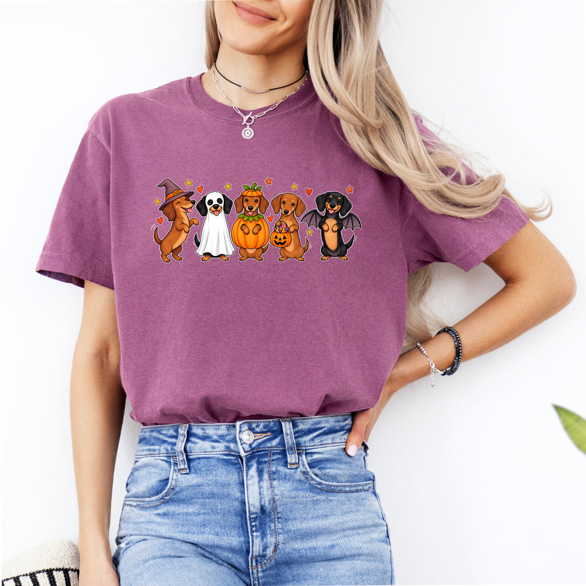 T-shirt teckel d’Halloween
