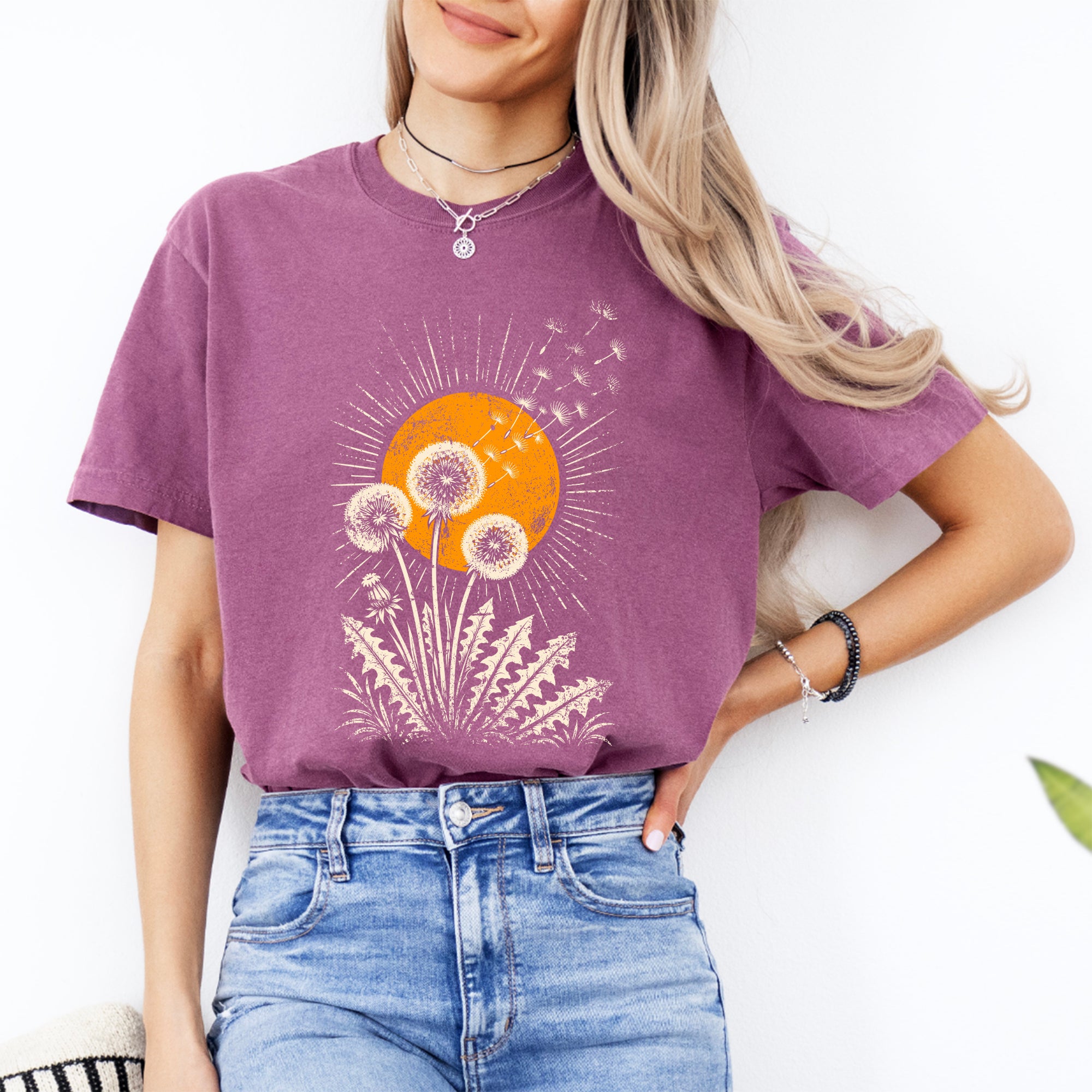 T-shirt soleil pissenlit