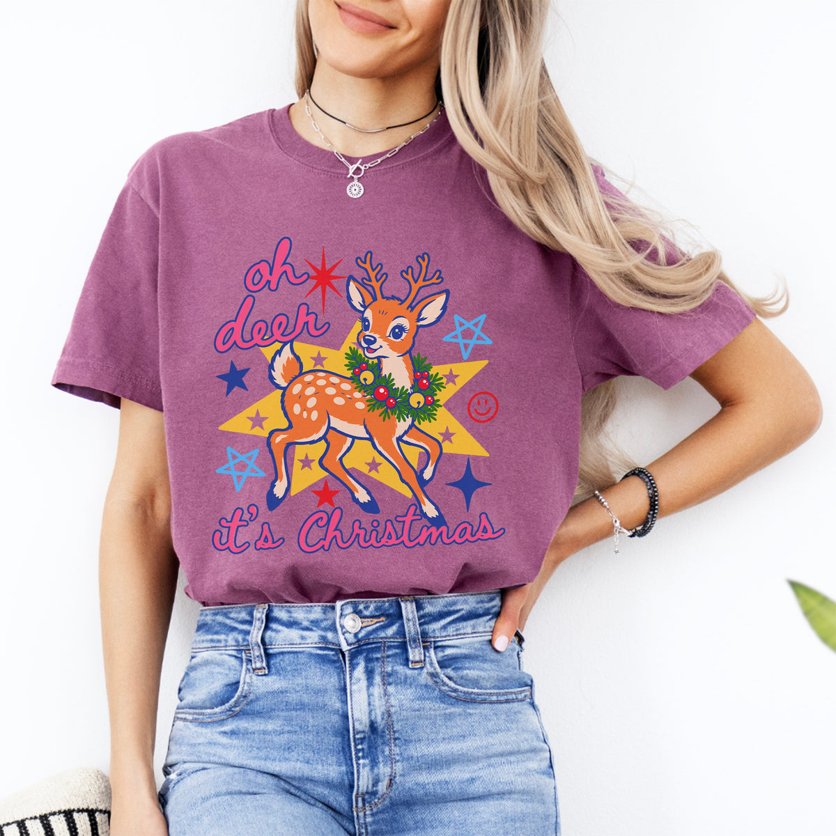 Oh Deer It's Christmas Tee