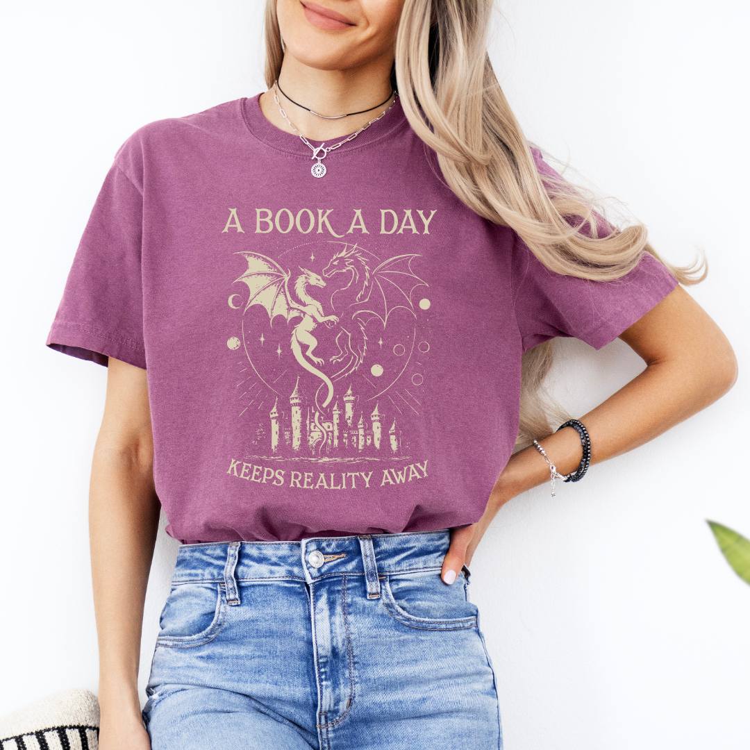 A Book A Day Keeps Reality Away Tee