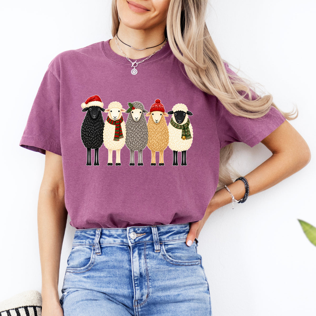 T-shirt de Noël avec un mouton