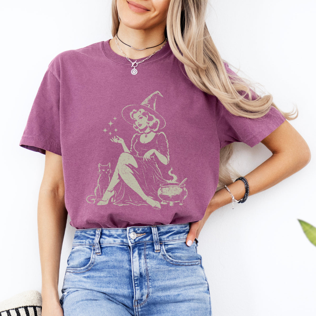 T-shirt de sorcière vintage