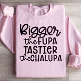 Bigger The Fupa Tastier The Chalupa Sweatshirt Light Pink / S Peachy Sunday T-Shirt