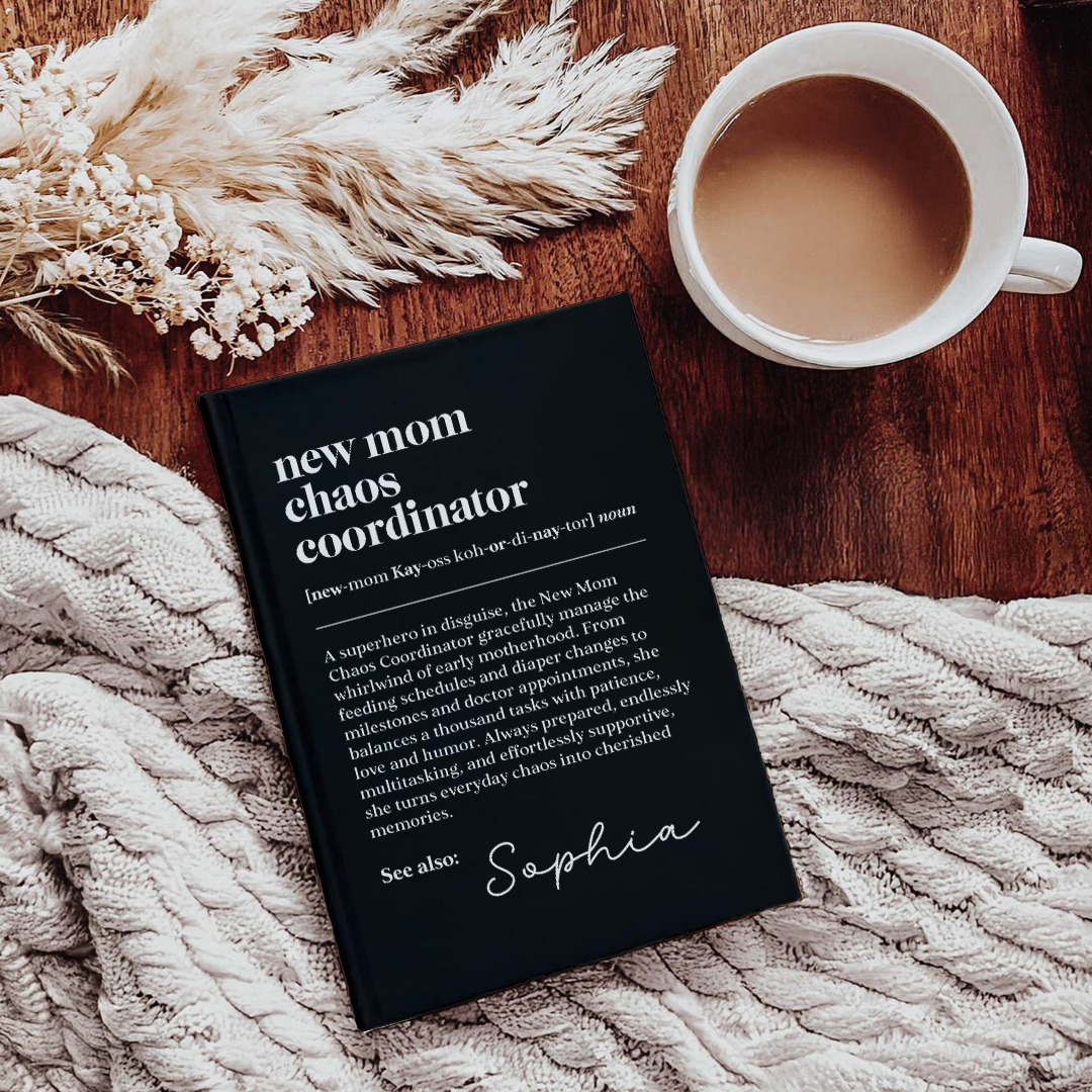 Diario personalizado para coordinar el caos de una nueva mamá
